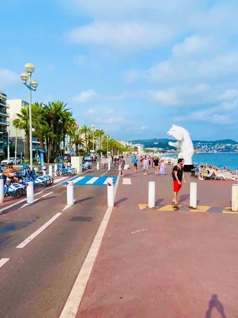 Confortable Studio A Nice Centre Cote Plage Bel Terrasse Paddle Extérieur photo