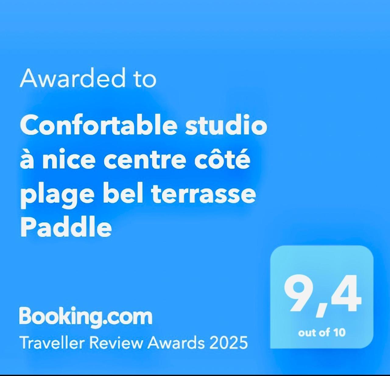 Confortable Studio A Nice Centre Cote Plage Bel Terrasse Paddle Extérieur photo